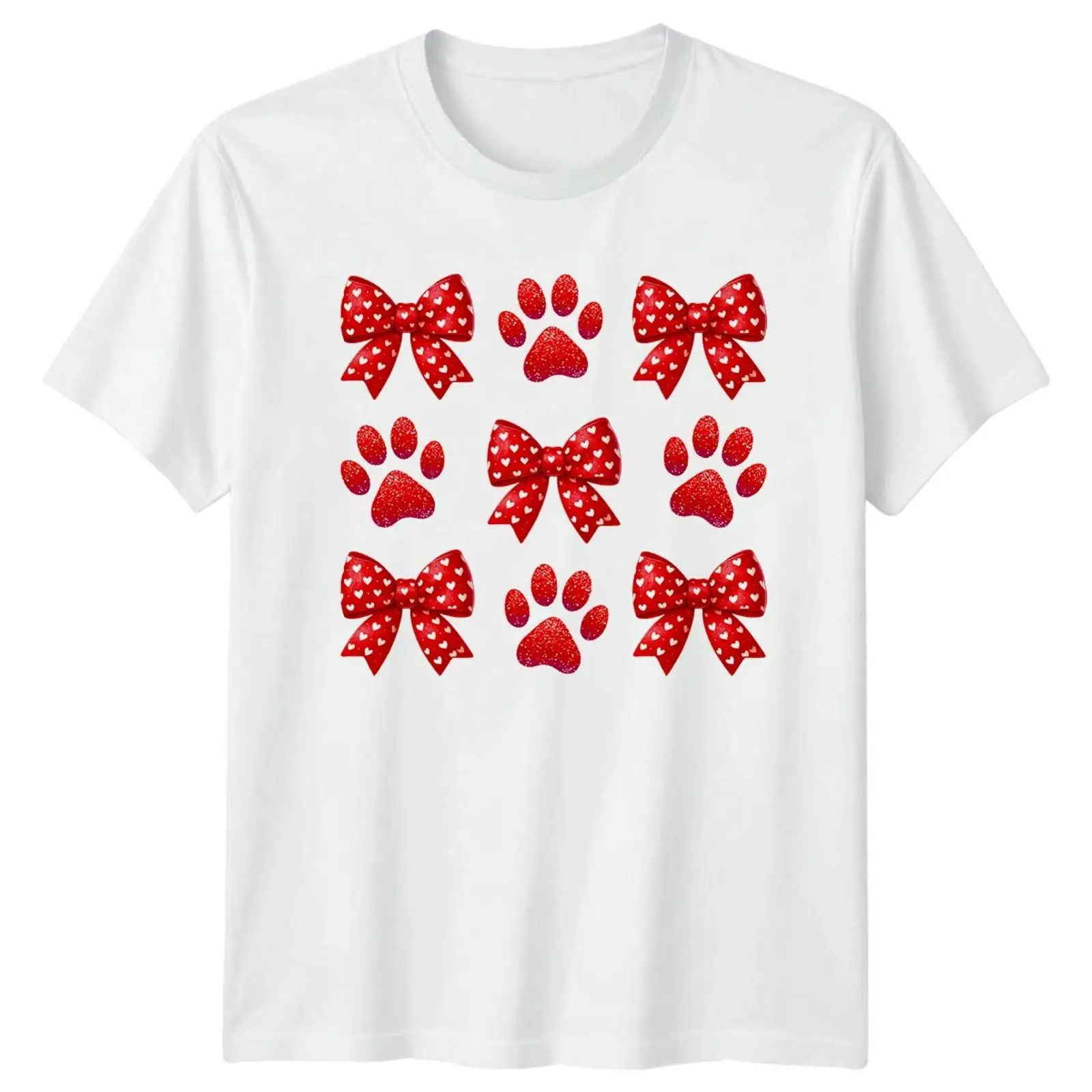 Red Paw Prints Hearts Dog Love - Vintage Fashion Herren review and price