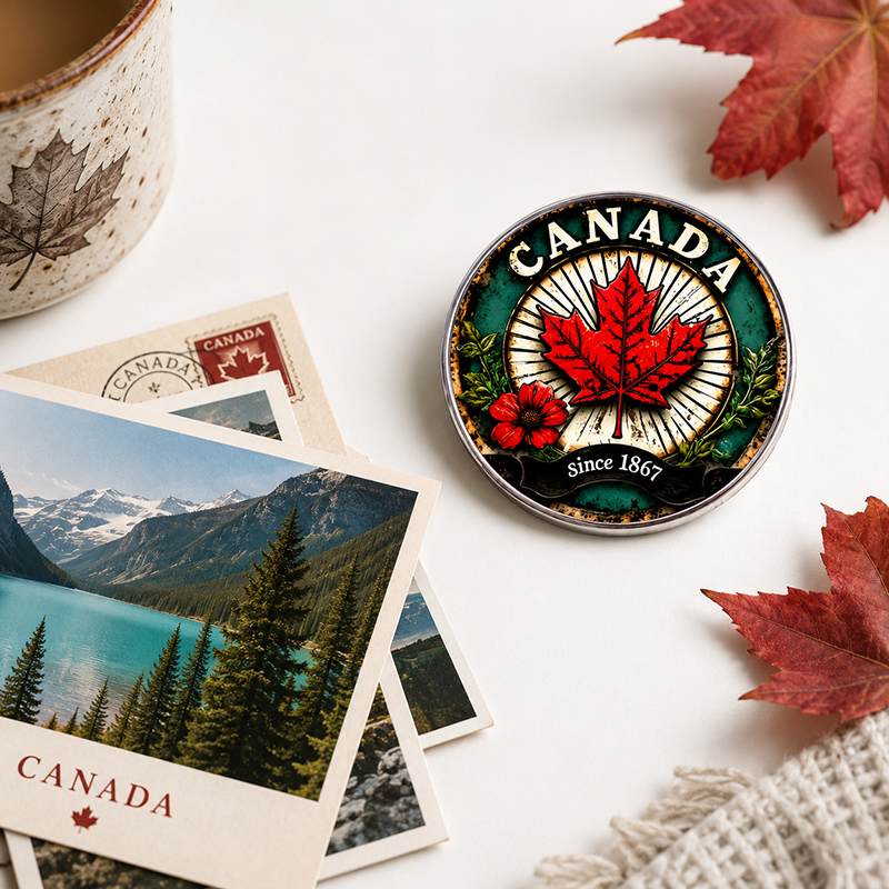 Retro Canada Maple Leaf Glass  - Vintage Fashion Buyer review and price