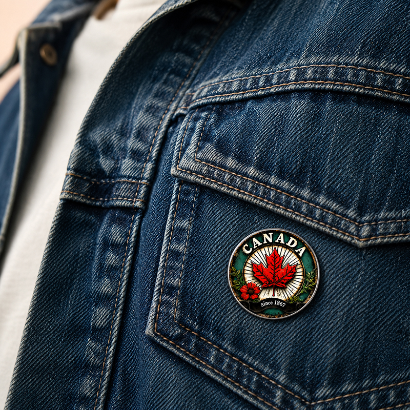 Retro Canada Maple Leaf Glass  - Vintage Fashion Buyer review and price
